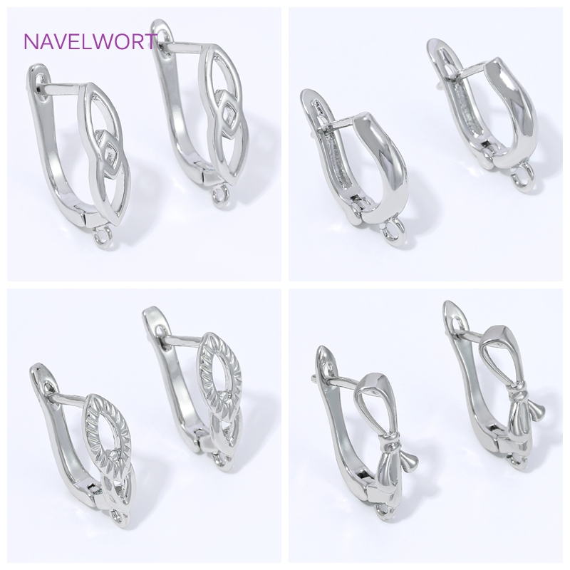 Art Craft Making - ตะขอเกี่ยวต่างหูทองเหลืองชุบทอง 18K, ตัวล็อคแบบ Leverback สำหรับต่างหู, อุปกรณ์ทำต่างหู