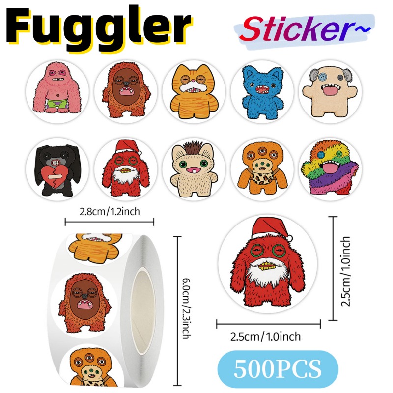 Origami Paper Set - สติกเกอร์สองมิติ New Fuggler สำหรับตกแต่งสมุดโน้ต เครื่องเขียน โต๊ะทำงาน