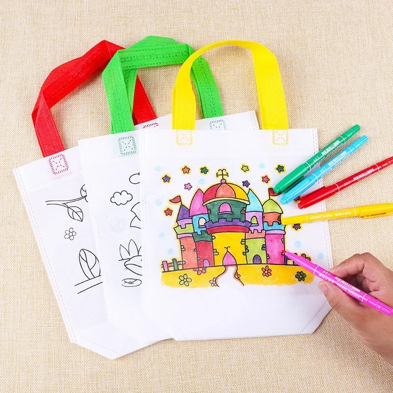 Art Craft Notebook - ชุดกระเป๋า DIY สำหรับระบายสี 1-10 ชิ้น พร้อมปากกาสำหรับวาดภาพ