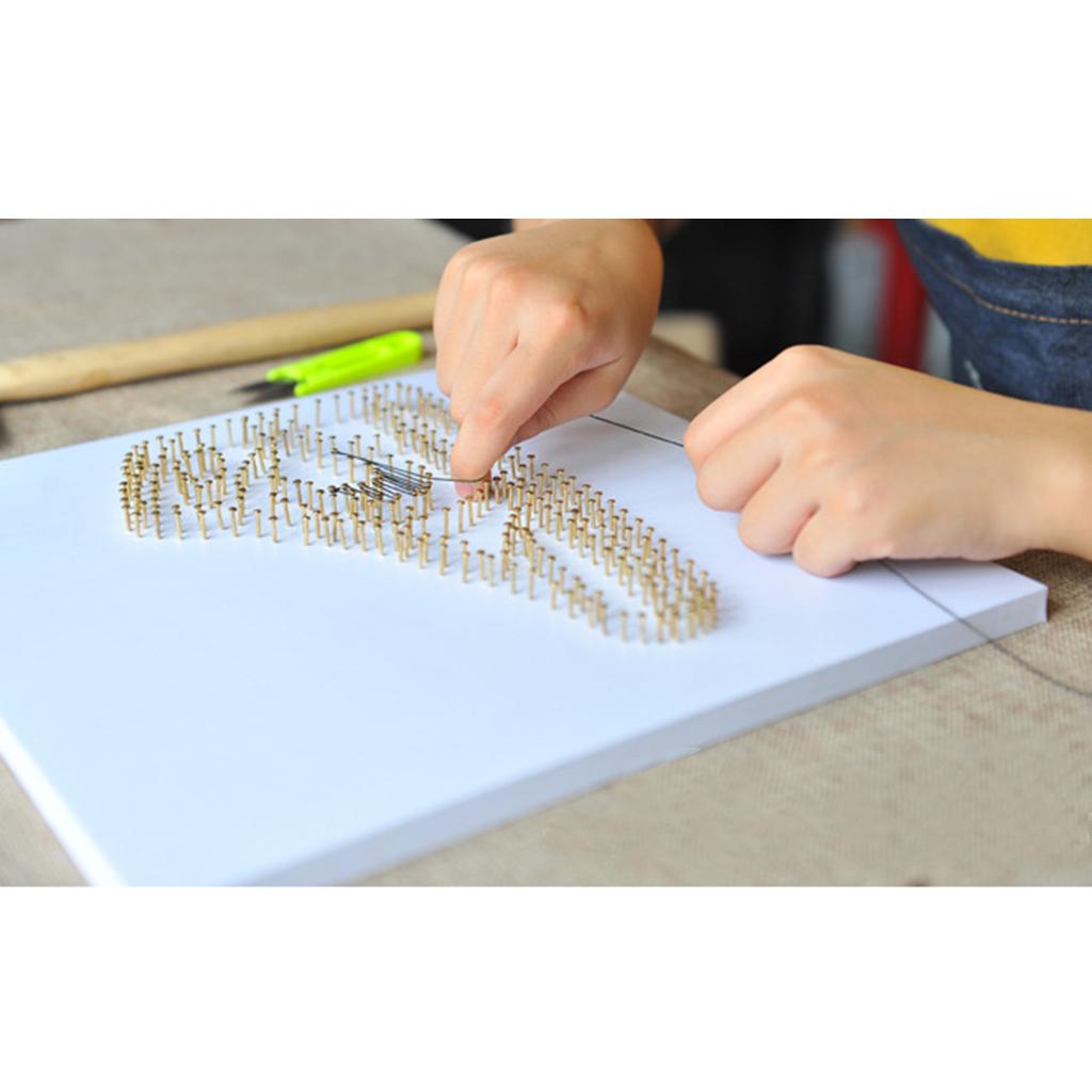 Art Craft Room - ชุดงานฝีมือสตริงอาร์ตสำหรับเด็กชายและเด็กหญิง ชุดงานไม้ DIY ชุดเข็มสร้างสรรค์สำหรับตกแต่งผนังบ้านและห้อง
