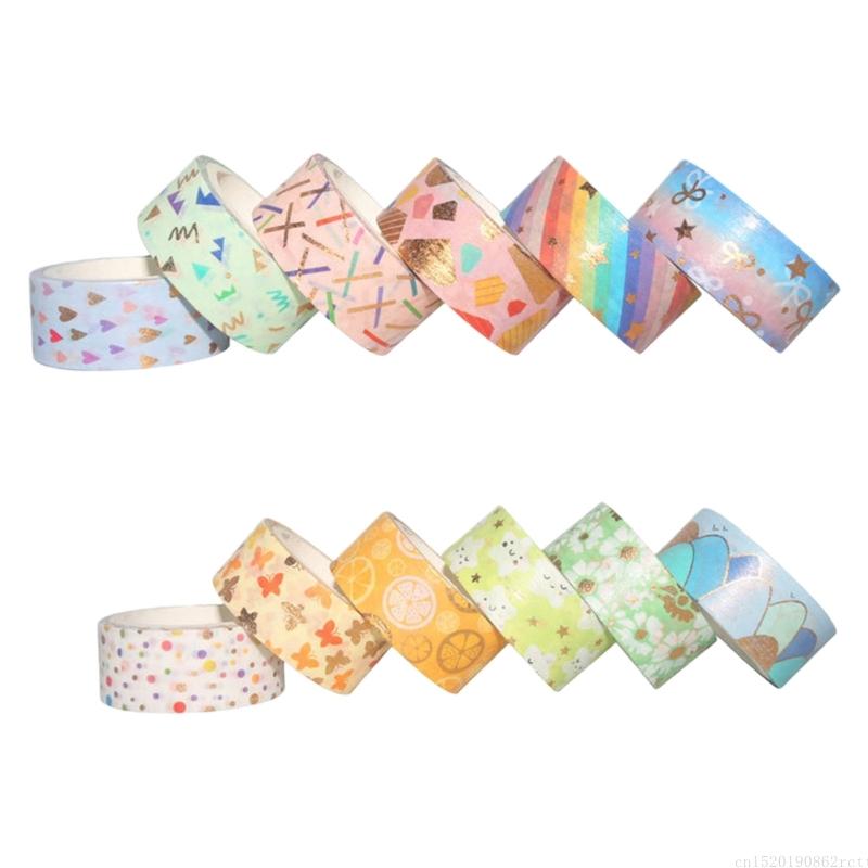 Art Craft Notebook - D5BB 12 ม้วนกระดาษตกแต่งเทป 15 มม.X 3