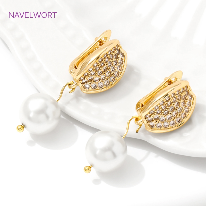 ทองเหลืองชุบทอง 18K Earwires F - Art Craft Making บทวิจารณ์และราคา