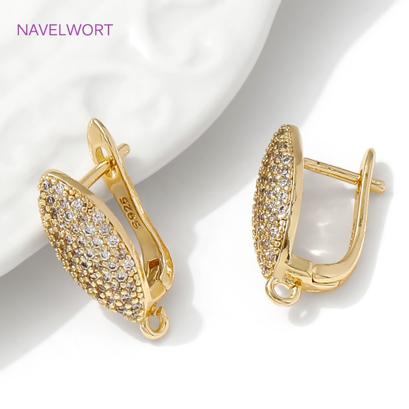 ทองเหลืองชุบทอง 18K Earwires F - Art Craft Making บทวิจารณ์และราคา