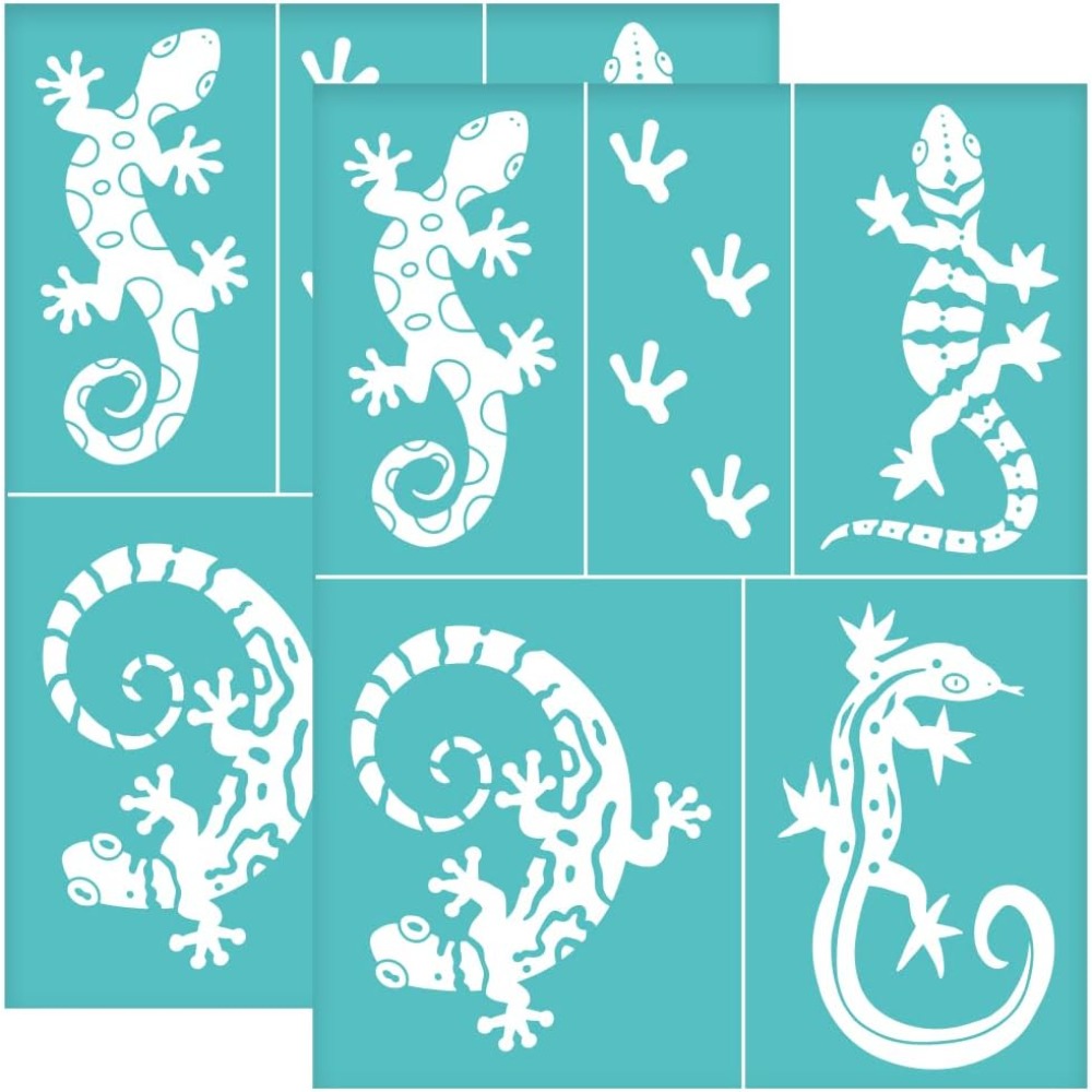 2 ชิ้น 8.6x11 นิ้ว Lizard Self - Silk Screen Printing บทวิจารณ์และราคา