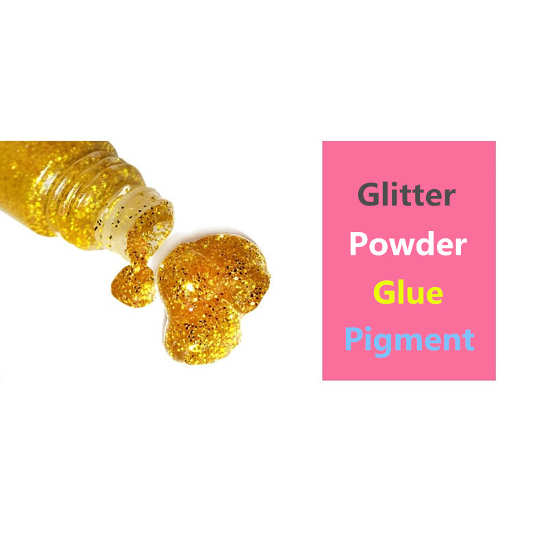 1Pc สี Glitter ผงกาว DIY กระดา - Art Craft Stationery บทวิจารณ์และราคา