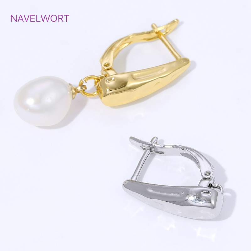 ตะขอเกี่ยวต่างหูแบบเรียบ ชุบทอ - Art Craft Making บทวิจารณ์และราคา