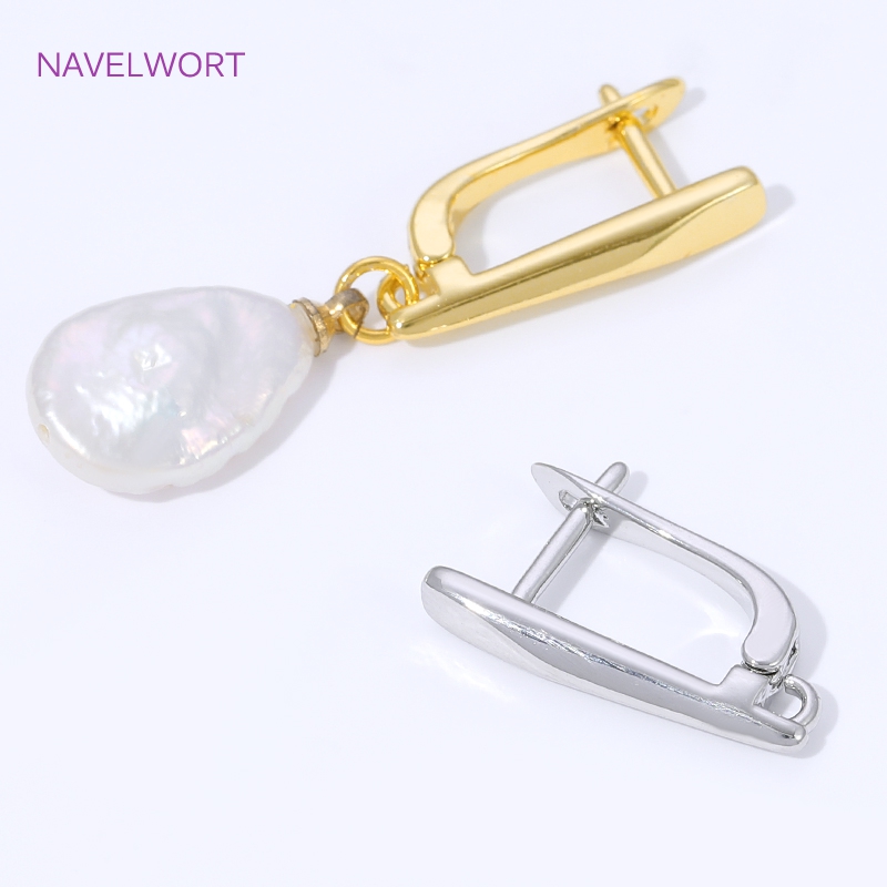 ตะขอเกี่ยวต่างหูแบบเรียบ ชุบทอ - Art Craft Making บทวิจารณ์และราคา