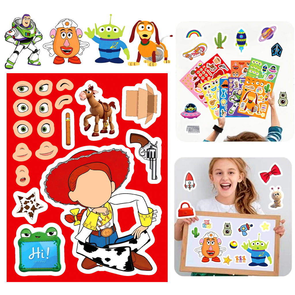 สติกเกอร์ติดหน้าตัวการ์ตูนทอย  - Art Craft Making บทวิจารณ์และราคา