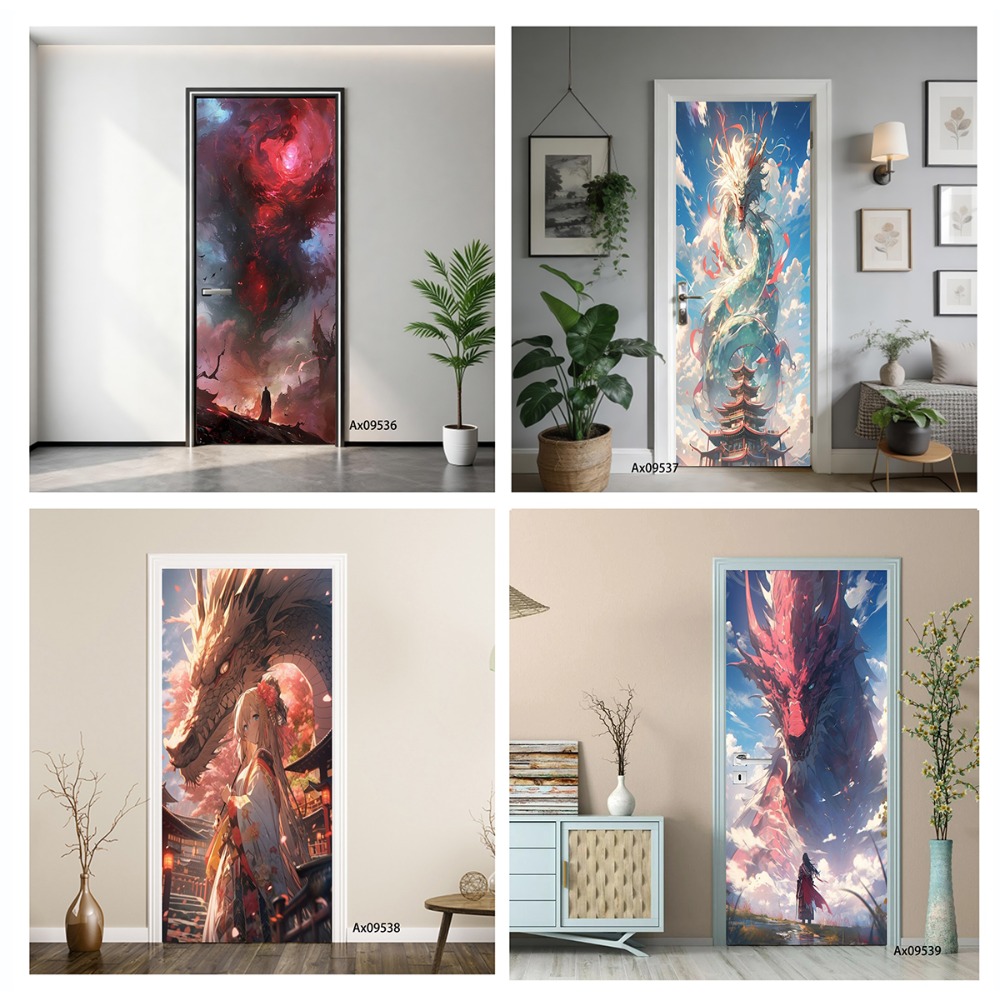 สติ๊กเกอร์ติดประตูลายมังกรแฟนต - Art Craft Door บทวิจารณ์และราคา