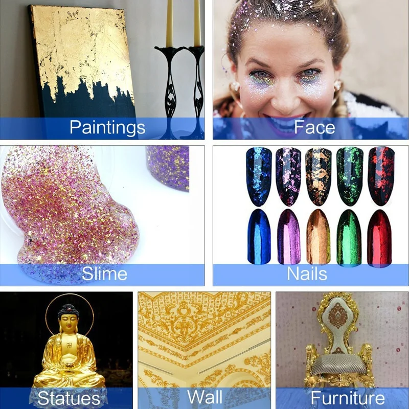 กระดาษฟอยล์เลียนแบบทองเงิน 500 - Art Craft Leaves บทวิจารณ์และราคา
