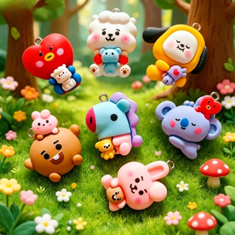 ชุด 7 ชิ้น BT21 ชาร์มการ์ตูนเร - Art Craft Making บทวิจารณ์และราคา