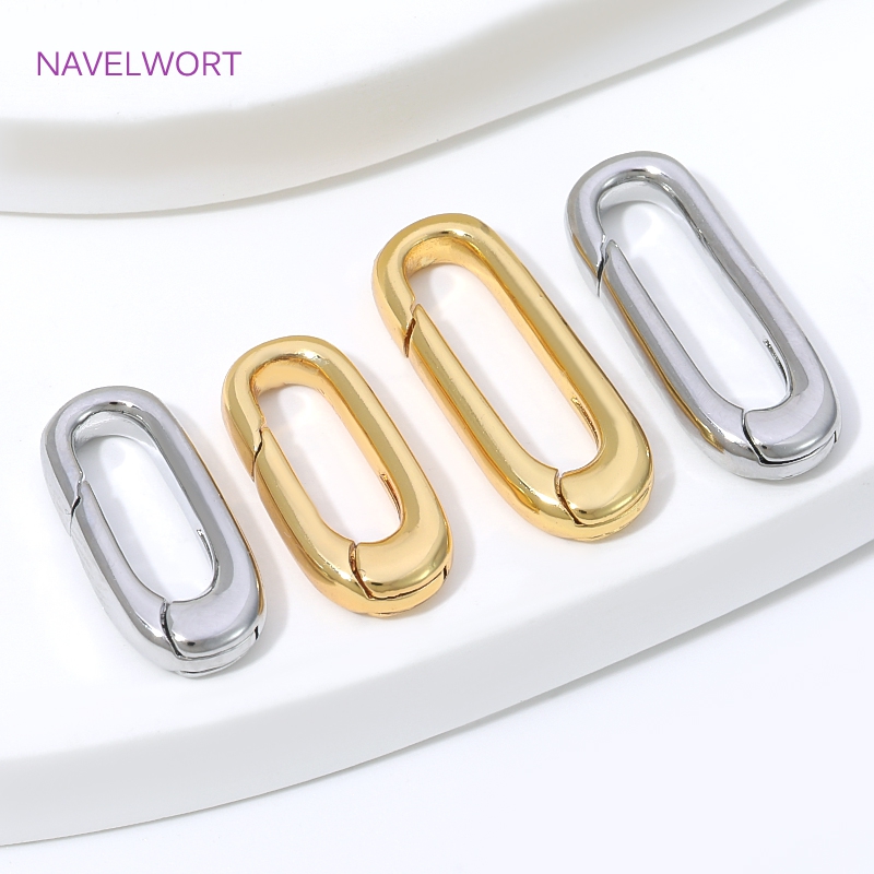 ตัวล็อคแบบสปริงรูปวงรีชุบทอง 1 - Art Craft Making บทวิจารณ์และราคา