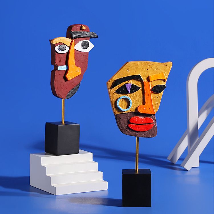 งานประติมากรรมรูปหน้าคนนามธรรม - Tv Art And Craft บทวิจารณ์และราคา