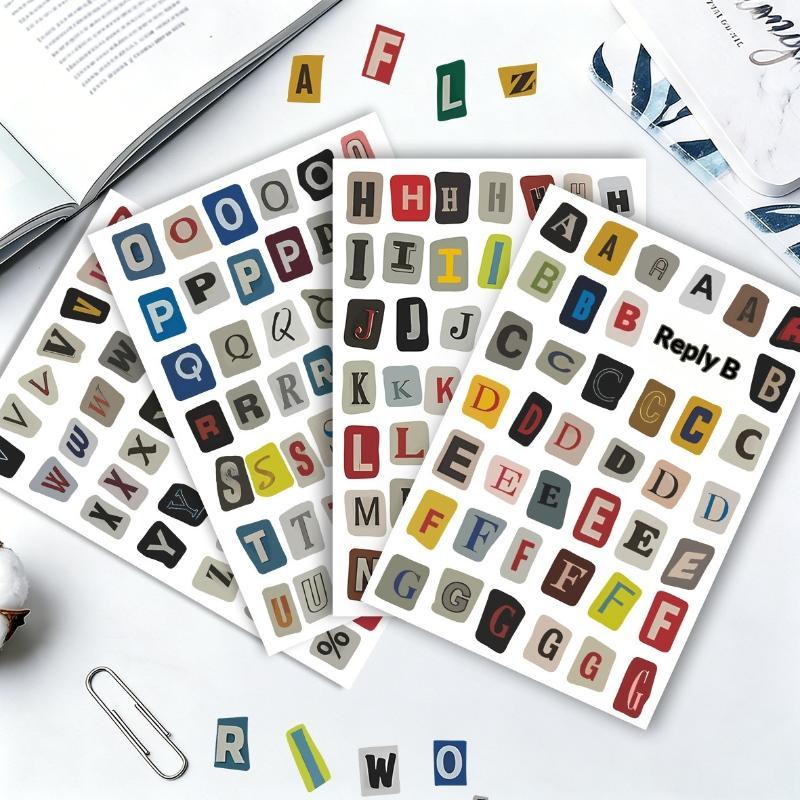 สไตล์วินเทจสติกเกอร์ตัวอักษรภา - Art Craft Notebook บทวิจารณ์และราคา