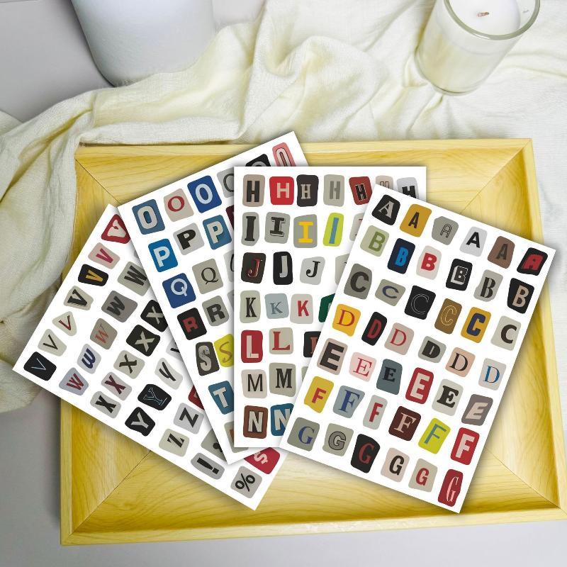 สไตล์วินเทจสติกเกอร์ตัวอักษรภา - Art Craft Notebook บทวิจารณ์และราคา